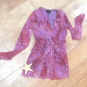 Beautiful blouse Mauve n Taupe M